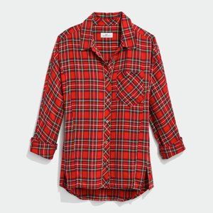 NEW Vineyard Vines Plaid Weekend Button Down size 4 - Color: Red Velvet